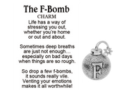The F-Bomb Charm - A Playful Outlet for Stress Relief