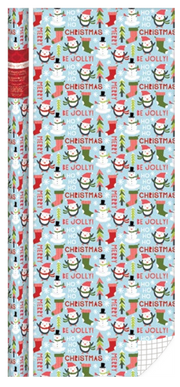 Kids Roll Wrap - 30" x 168" - Snowmen and Penguins
