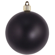 4" (100mm) Commercial Shatterproof Ball Ornament - Soot Black