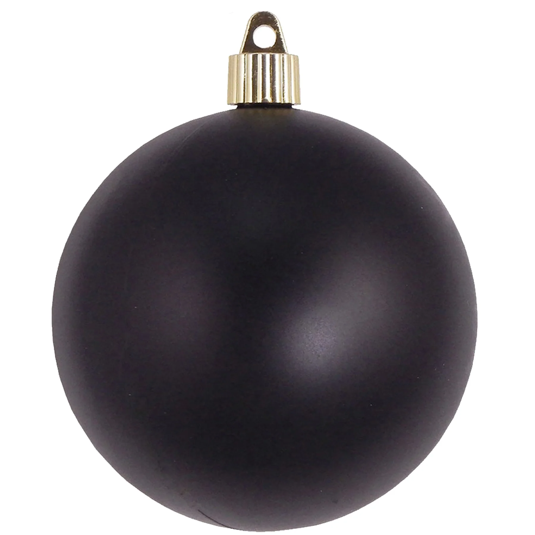4" (100mm) Commercial Shatterproof Ball Ornament - Soot Black