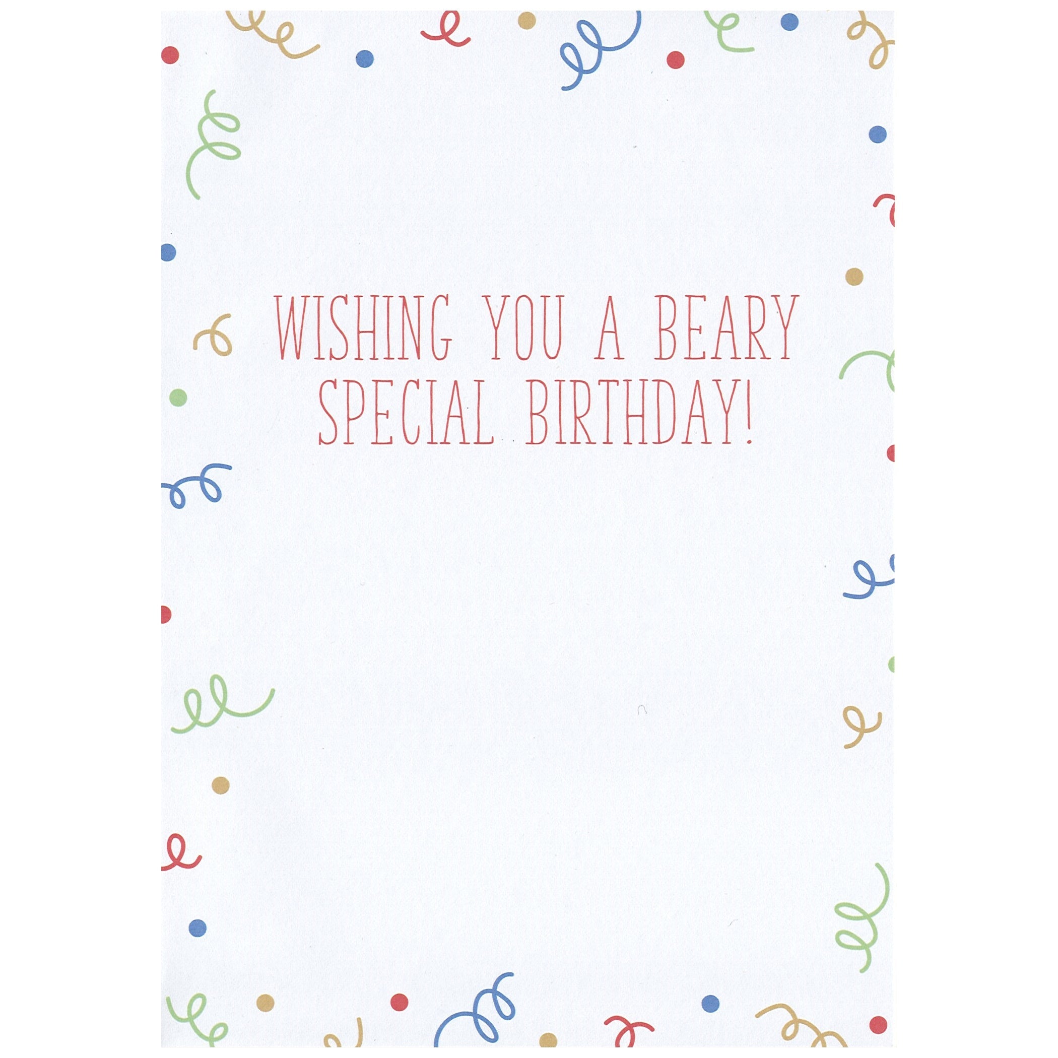 Beary Special Birthday - Birthday Card
