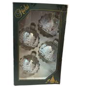 Krebs  Glass Ornament 4 pack - Winter Woods