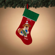 Santa Paws Velvet Stocking