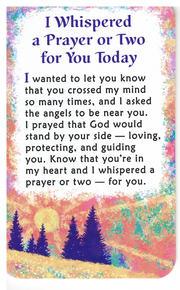 Wallet Card - I Whispered a Prayer or Two for You Today