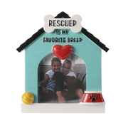 Rescued is My Favorite Breed Photo Frame Ornament