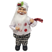 Culinary Santa Figurine Ornament - 9 inches