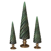 Elegant Resin Holiday Trees -