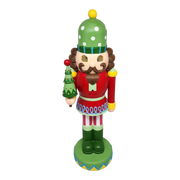 Resin Nutcracker with Moving Digital Eyes - 16 Inch