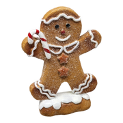 Gingerbread Cookie Figurine - Candy Cane Boy
