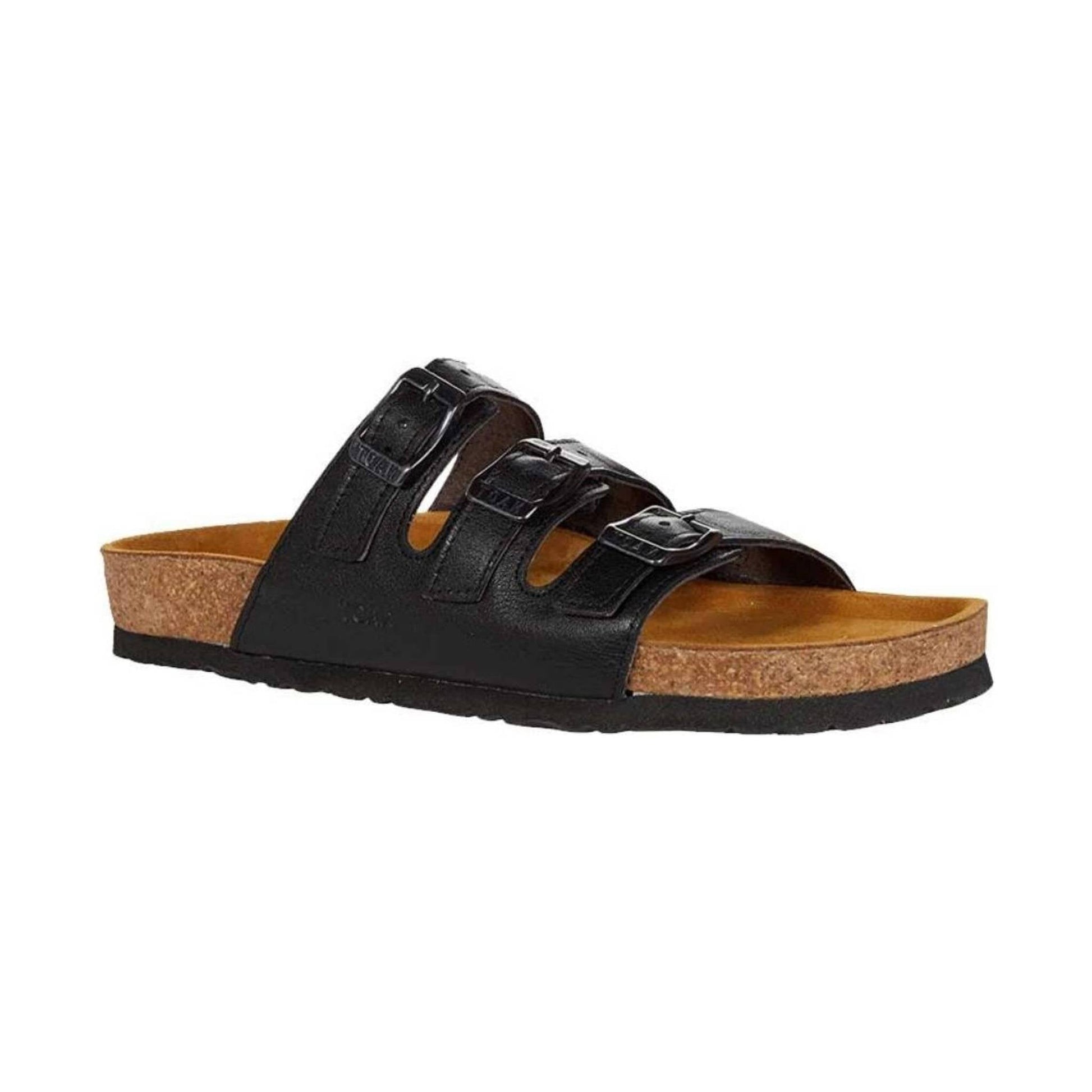 Naot Women's Austin Classic Sandal - Black Leather by Lenny's Shoe & Apparel