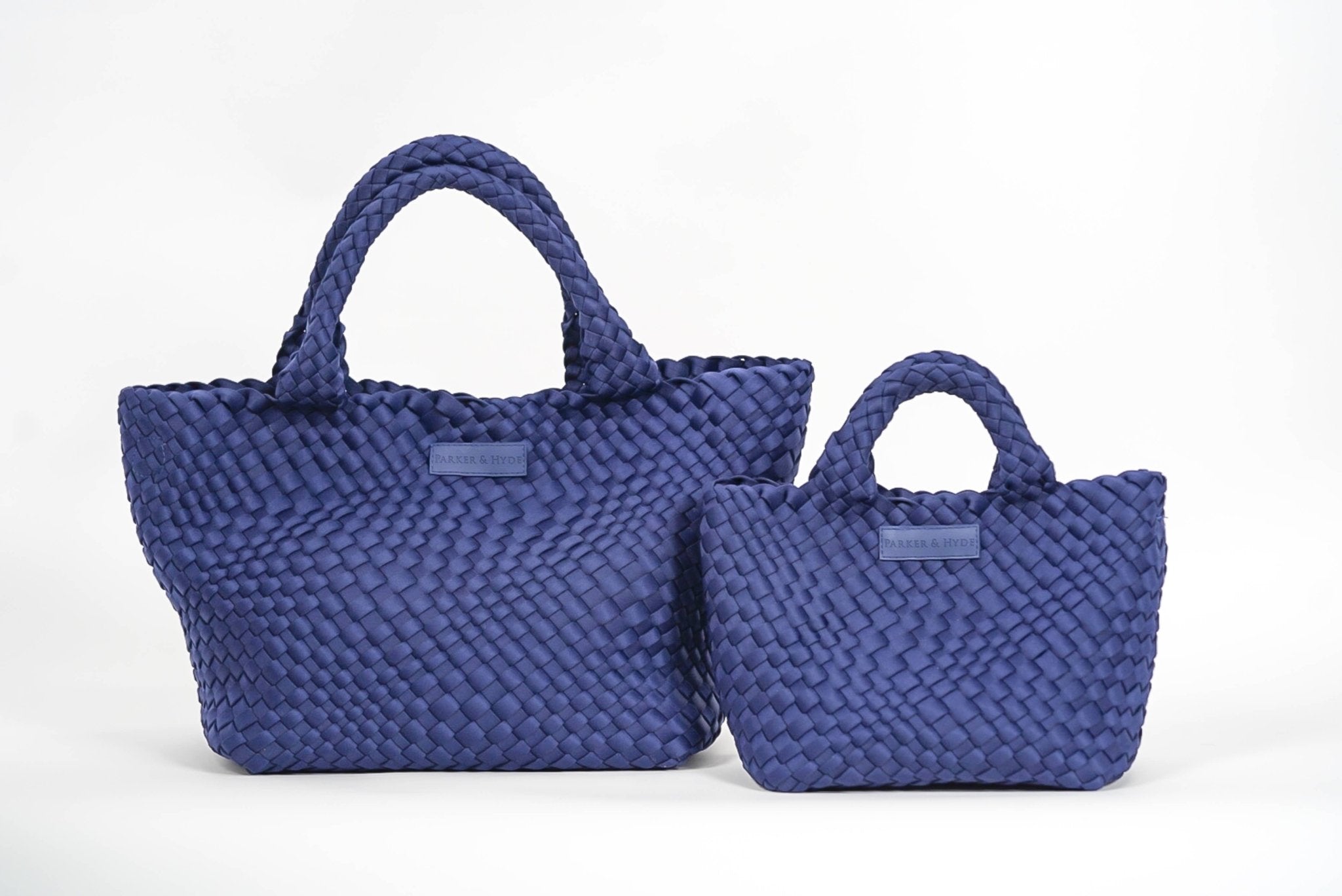 Navy Woven Mini Tote by elliparr