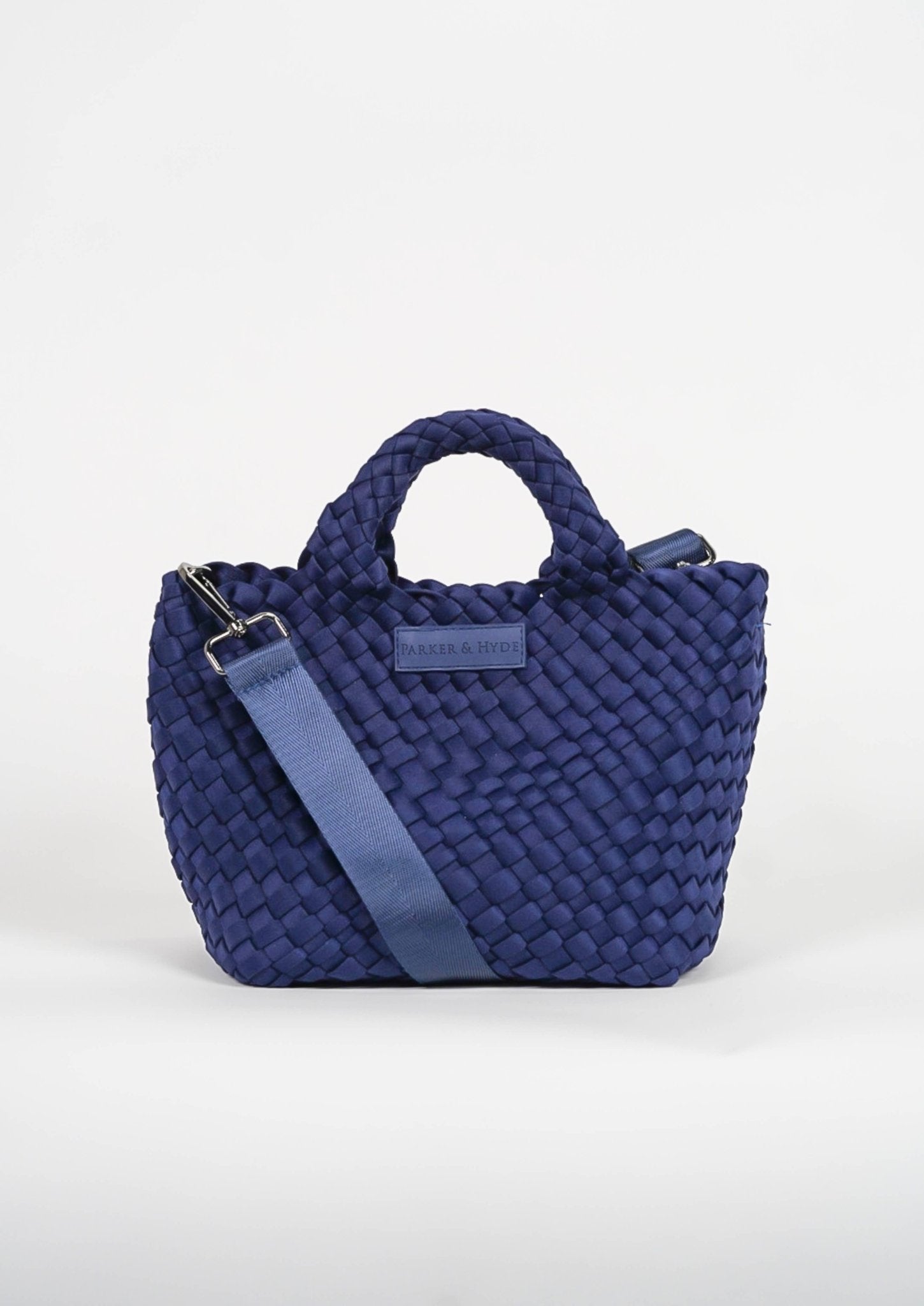 Navy Woven Mini Tote by elliparr