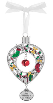 Jingle Bell Ornament - Your Friendship is the best gift