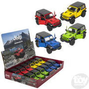 Diecast Pull Back Jeep Wrangler Hard Top 2018 5" (Sold Individually) by Homeportonline