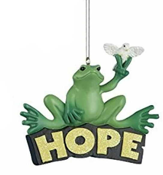 Peace Frog Ornament - Faith