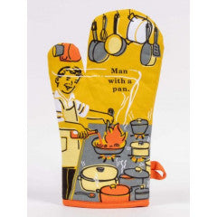 Oven Mitt - Man with a Pan by Homeportonline