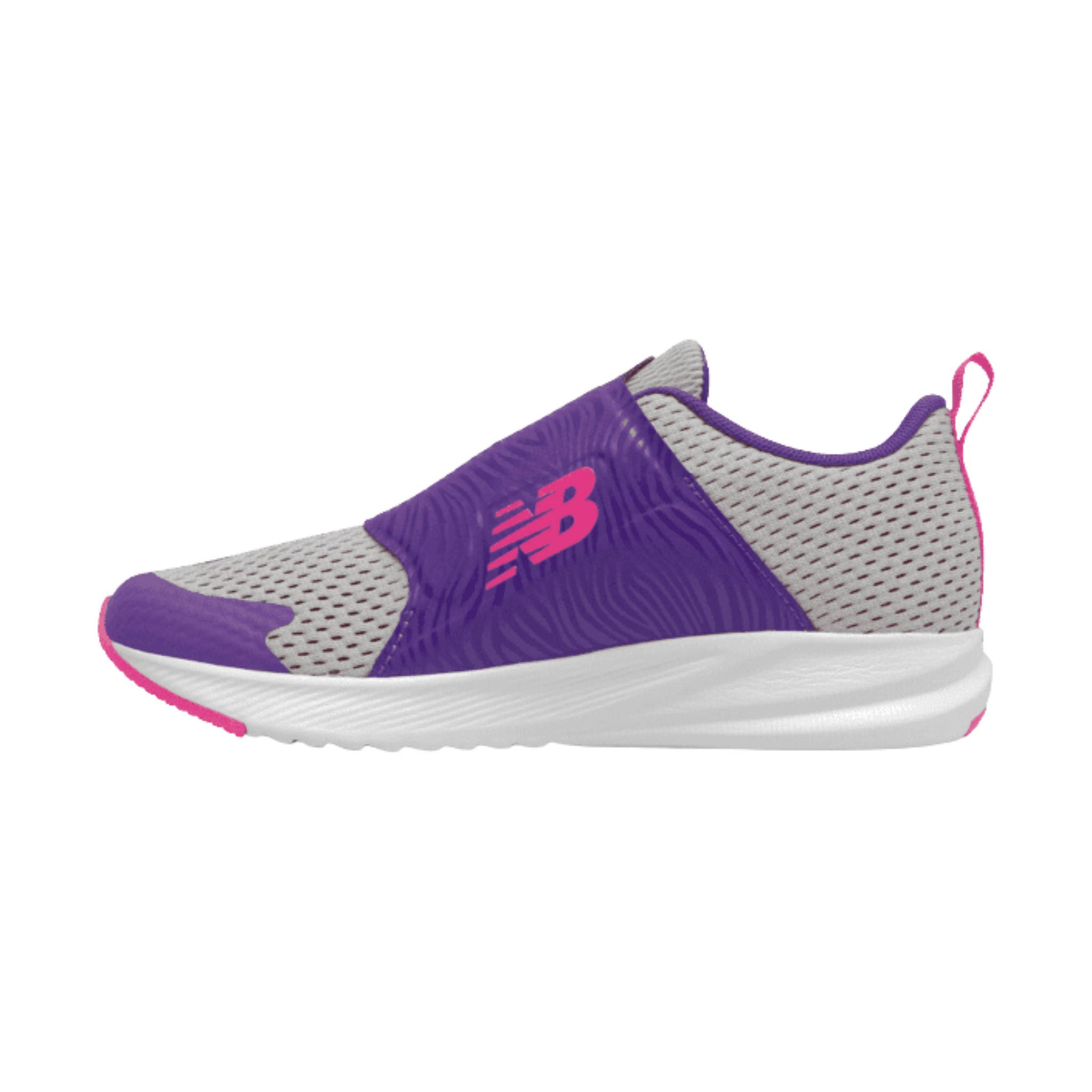 New Balance Big Kids' FuelCore Reveal V3 Boa Running Shoes - Rain Cloud/Pink Glo/Prism Purple by Lenny's Shoe & Apparel