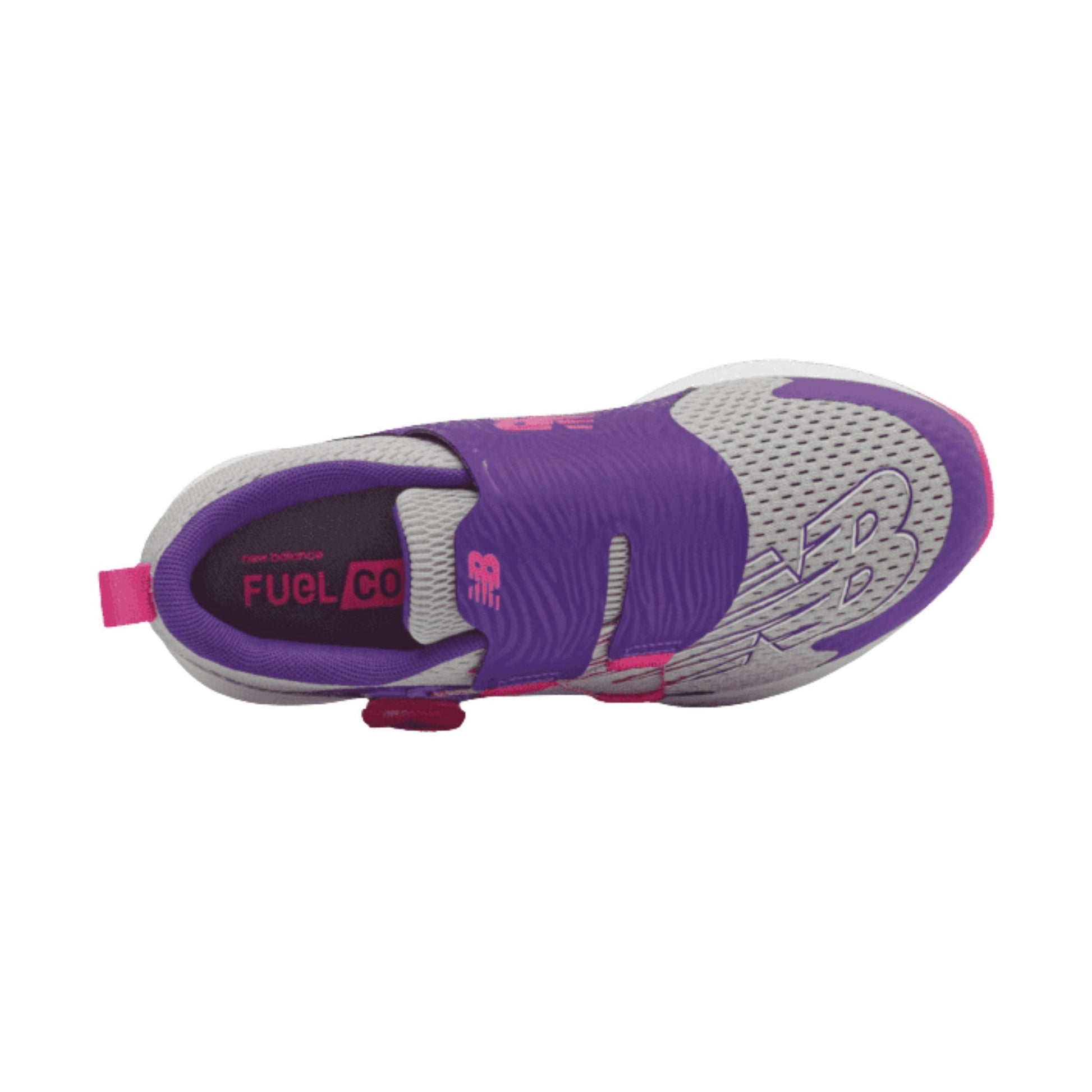 New Balance Big Kids' FuelCore Reveal V3 Boa Running Shoes - Rain Cloud/Pink Glo/Prism Purple by Lenny's Shoe & Apparel