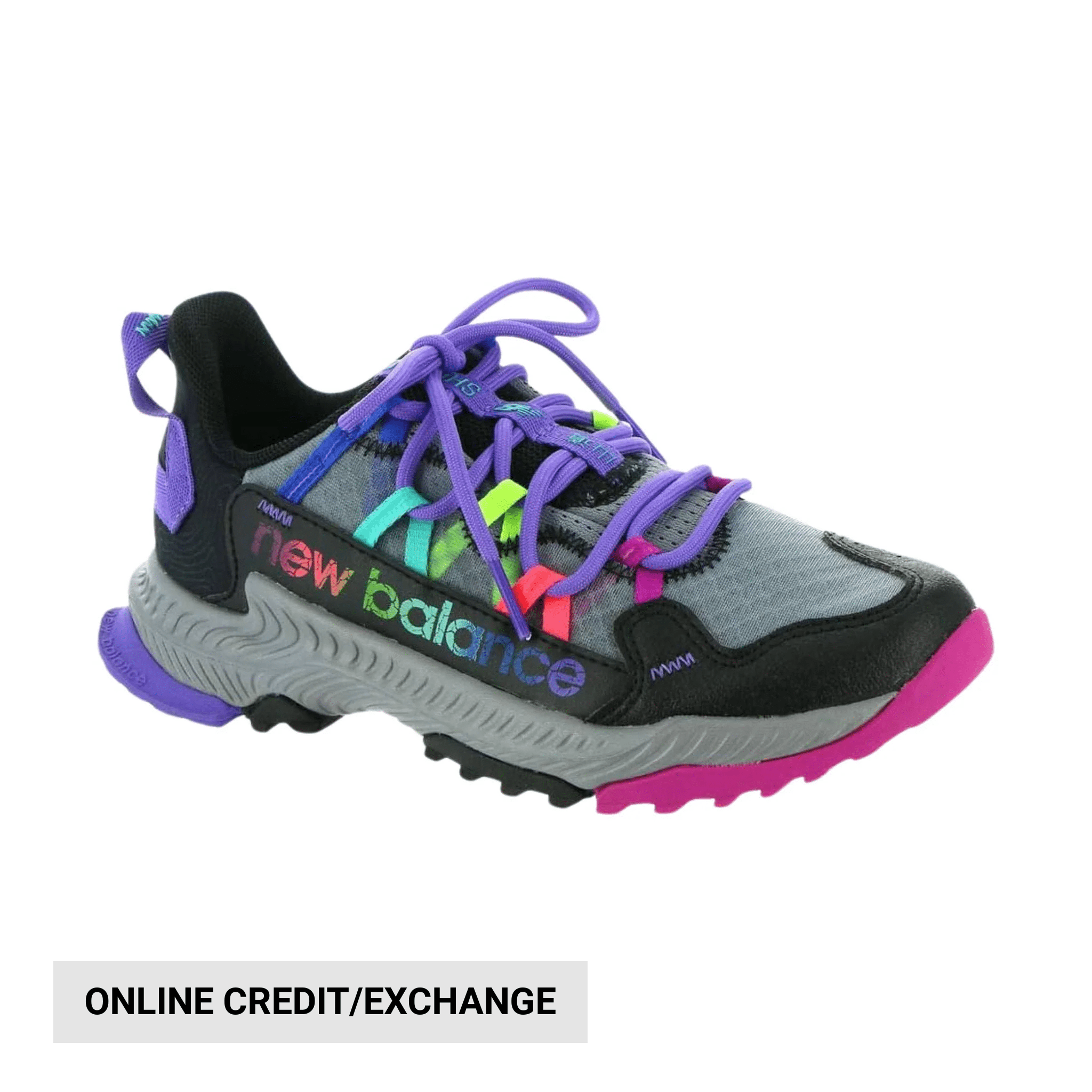 New Balance Big Kids' Shando Trail Running Shoes - Black/Multi Colored by Lenny's Shoe & Apparel