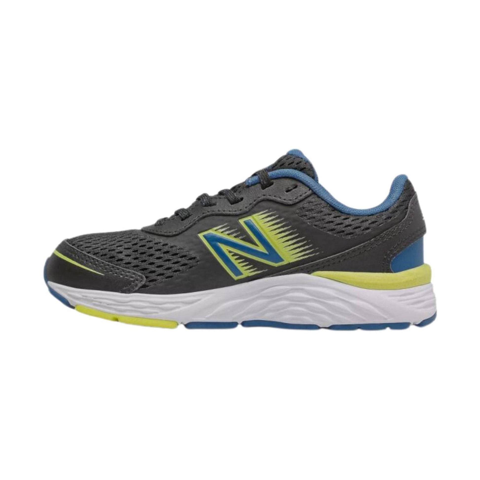 New Balance Kids' 680v6 - Black/Blue/Yellow by Lenny's Shoe & Apparel