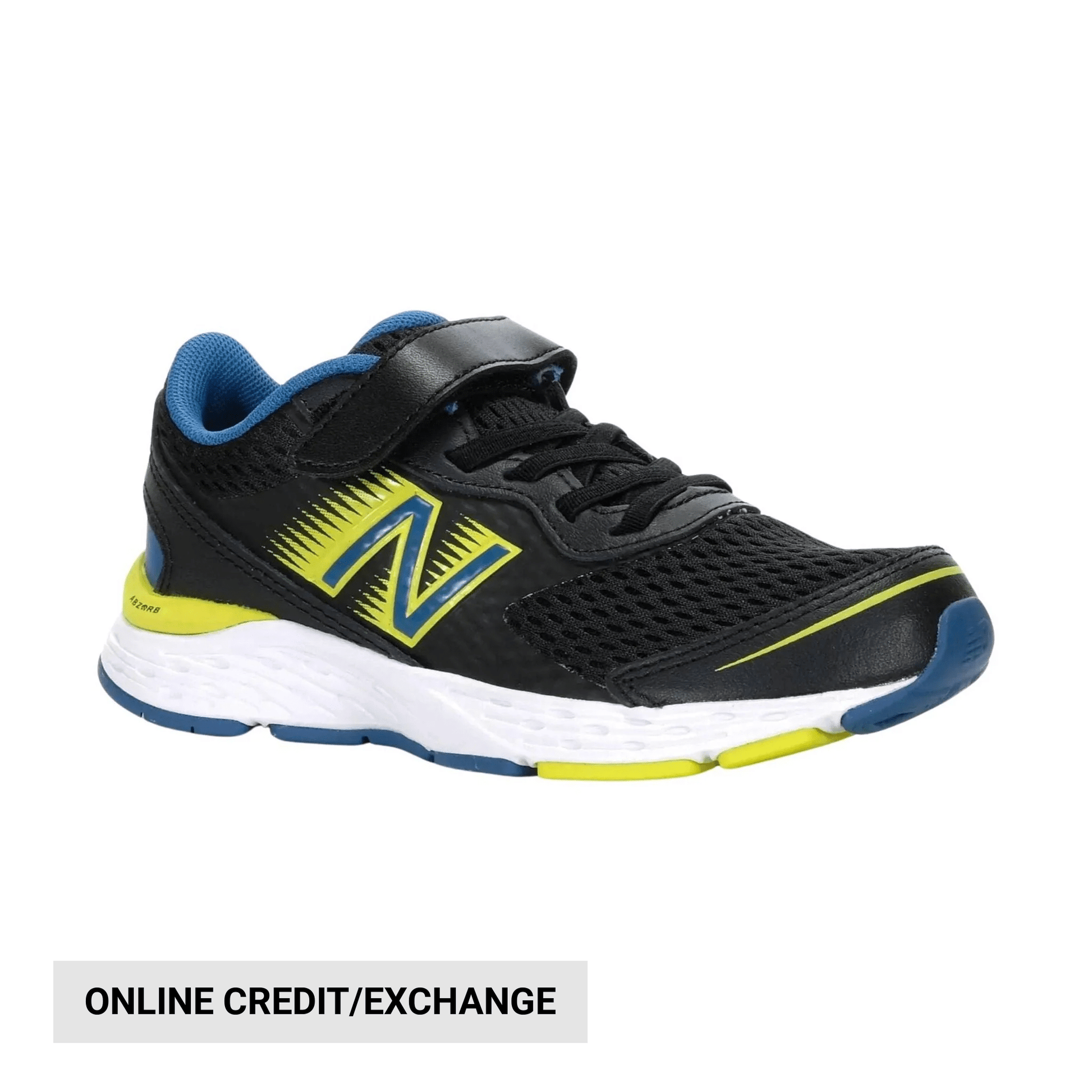 New Balance Kids' 680v6 - Black/Green/Blue by Lenny's Shoe & Apparel