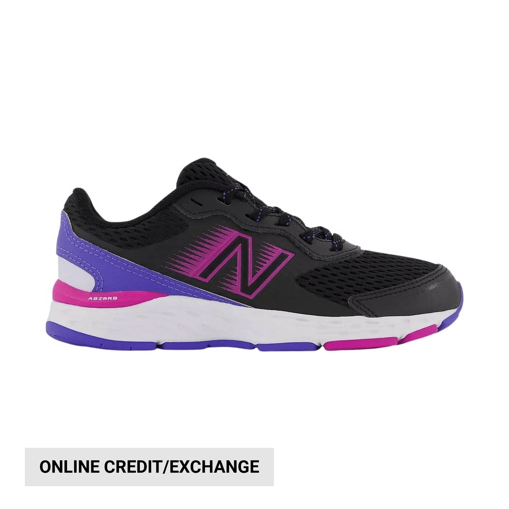 New Balance Kids' 680v6 - Black/Magenta by Lenny's Shoe & Apparel