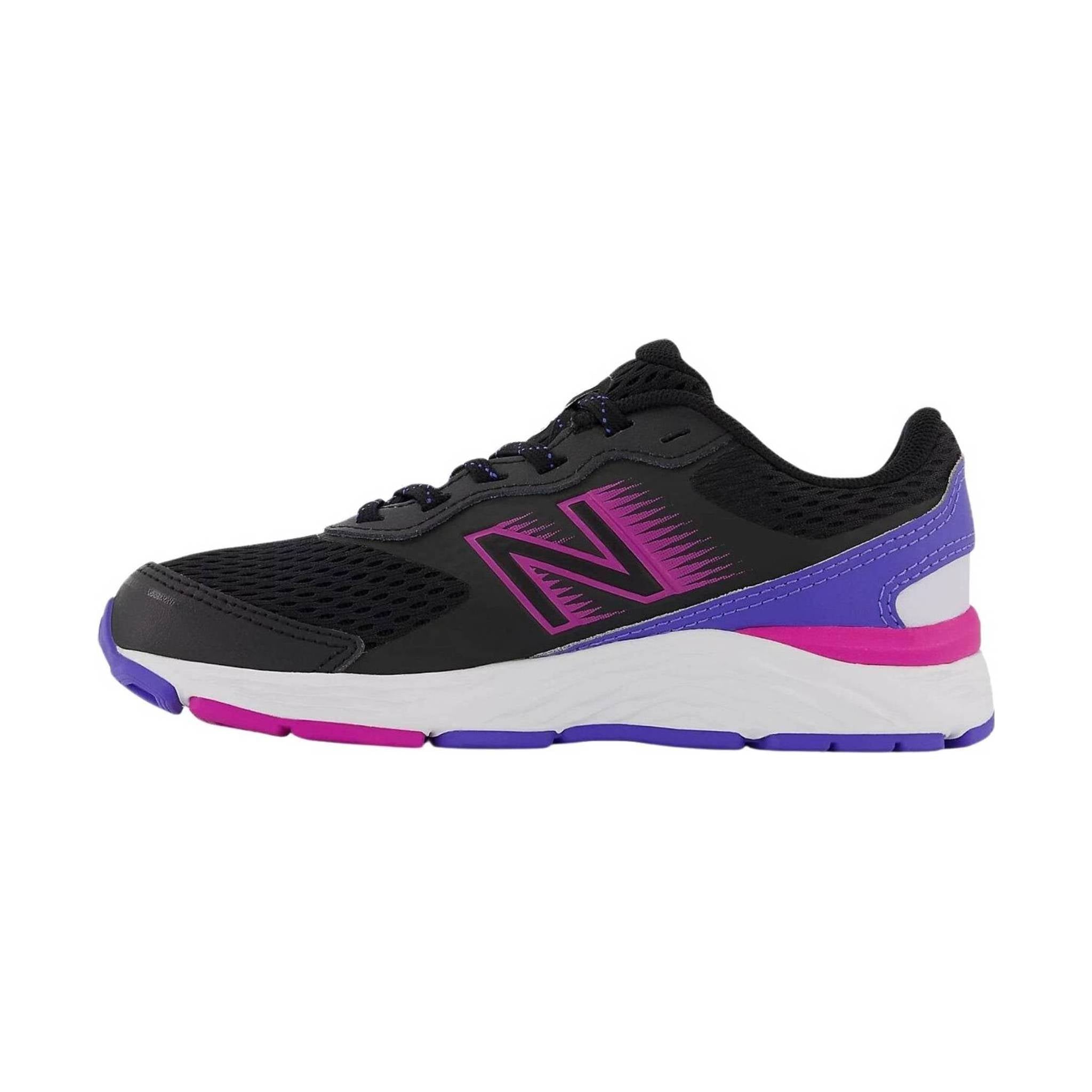 New Balance Kids' 680v6 - Black/Magenta by Lenny's Shoe & Apparel