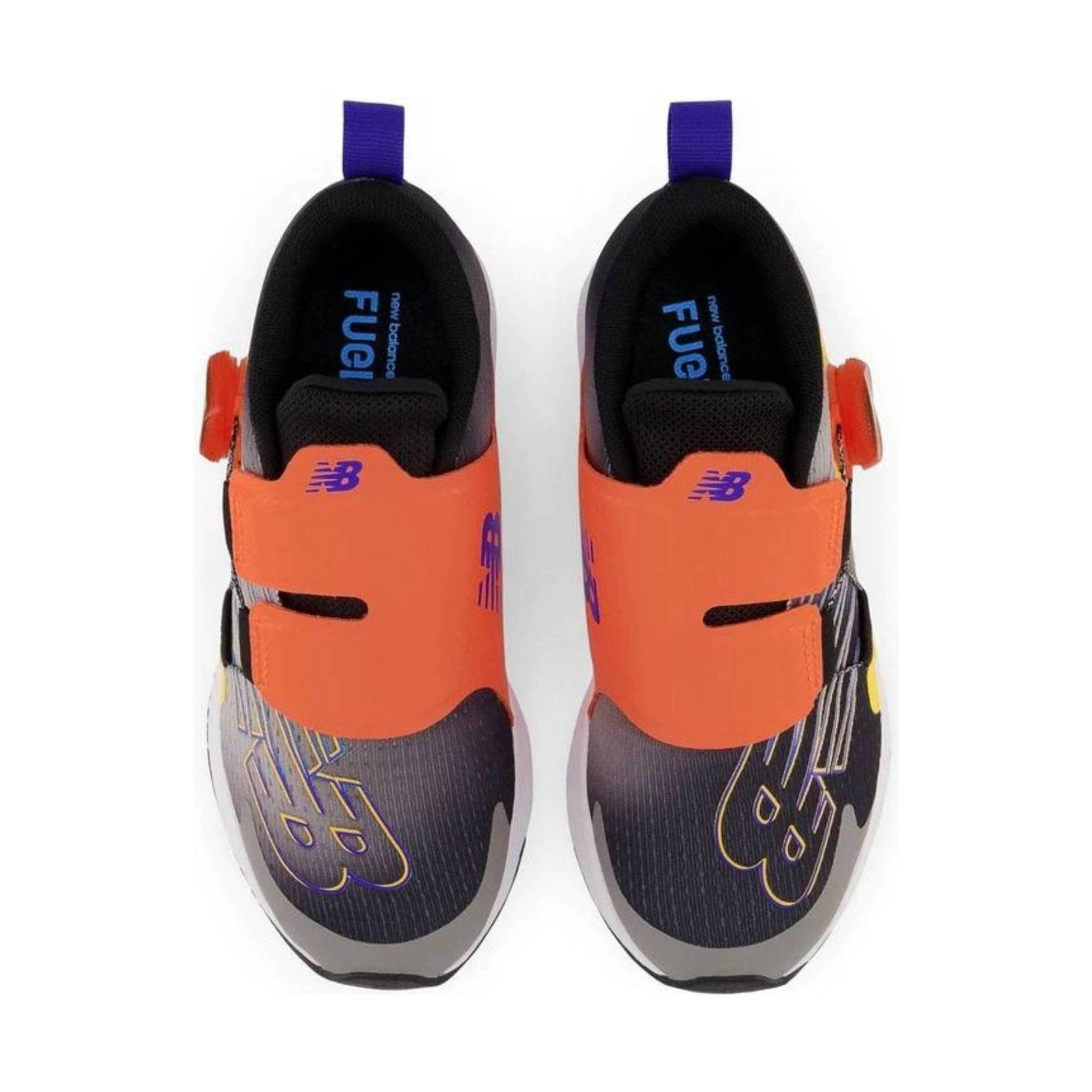 New Balance Kids' Fuel Core Reveal v3 BOA - Black/Grey/Orange by Lenny's Shoe & Apparel