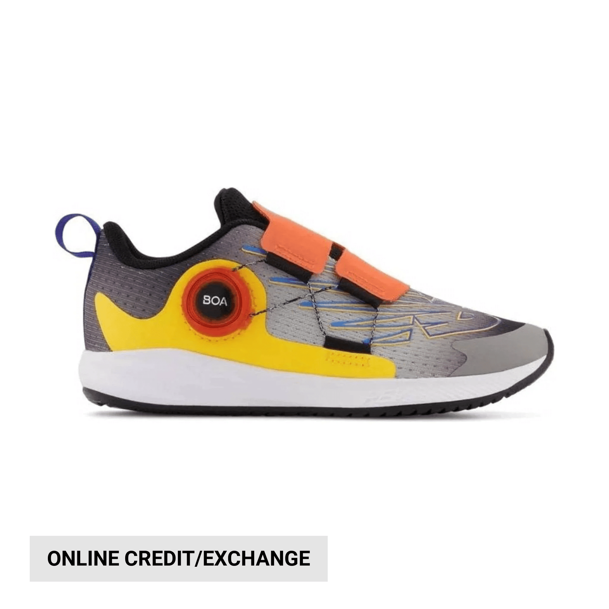 New Balance Kids' Fuel Core Reveal v3 BOA - Black/Grey/Orange by Lenny's Shoe & Apparel