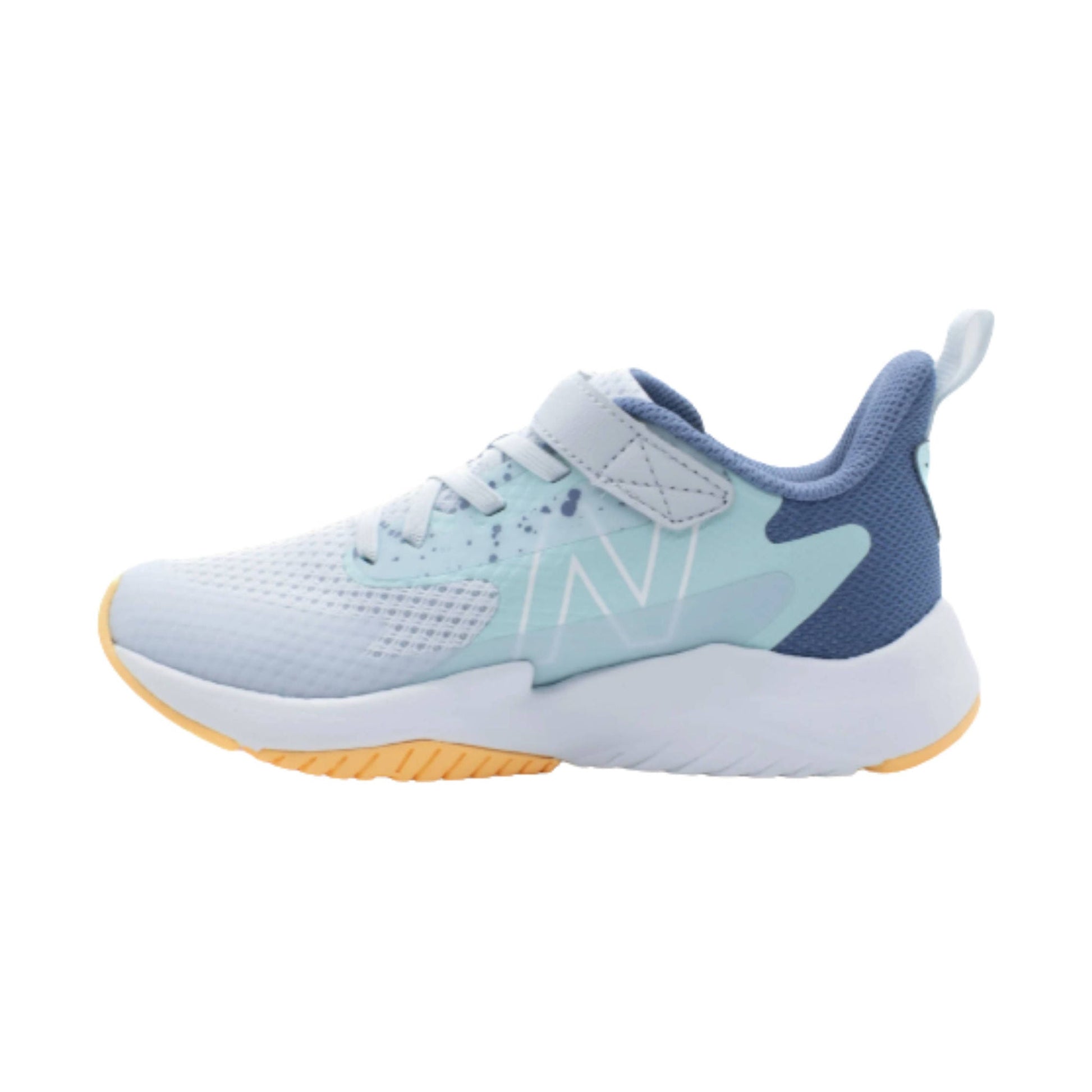 New Balance Kids' Rave Run v2 Bungee Lace with Top Strap Shoes - Ice Blue by Lenny's Shoe & Apparel