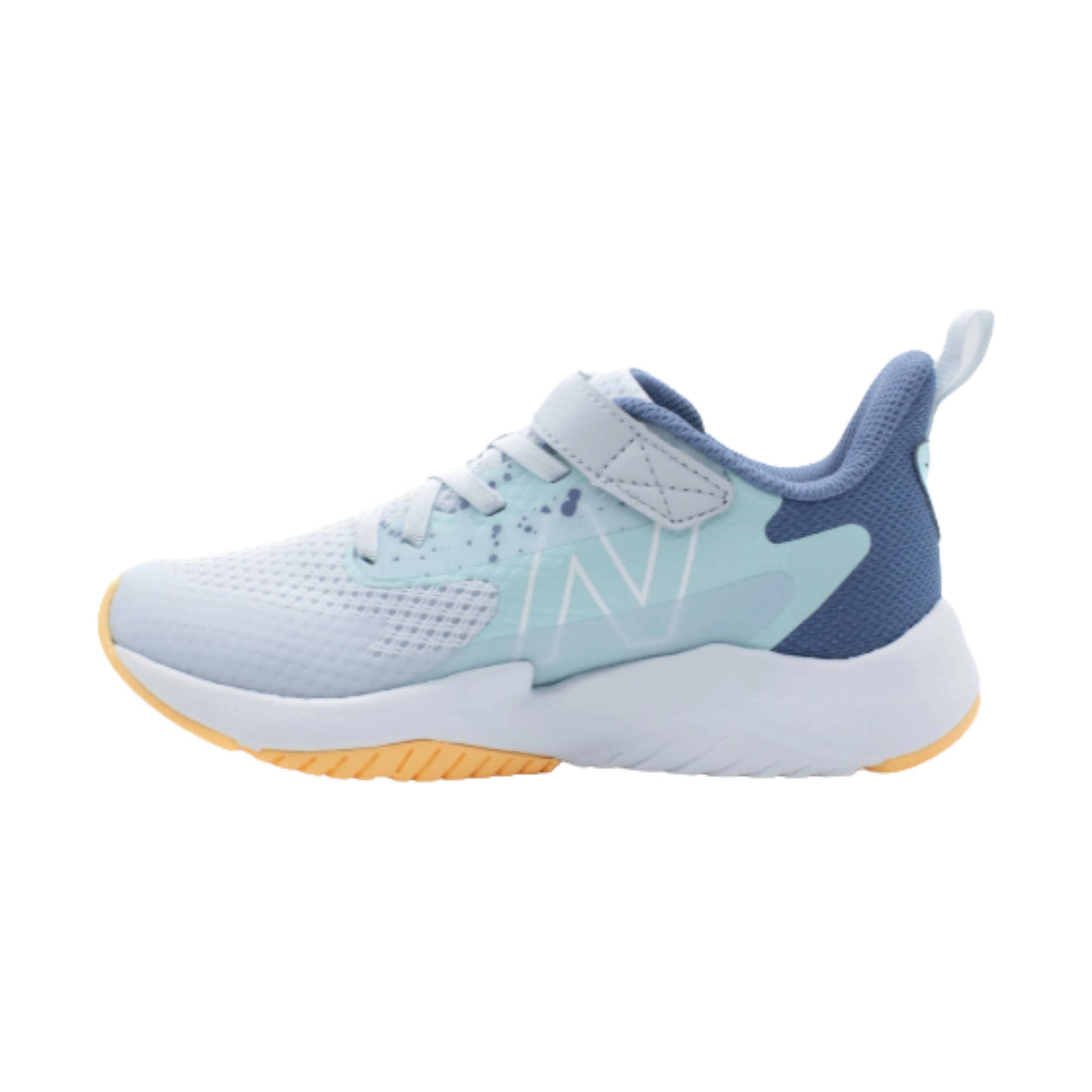 New Balance Kids' Rave Run v2 Bungee Lace with Top Strap Shoes - Ice Blue by Lenny's Shoe & Apparel