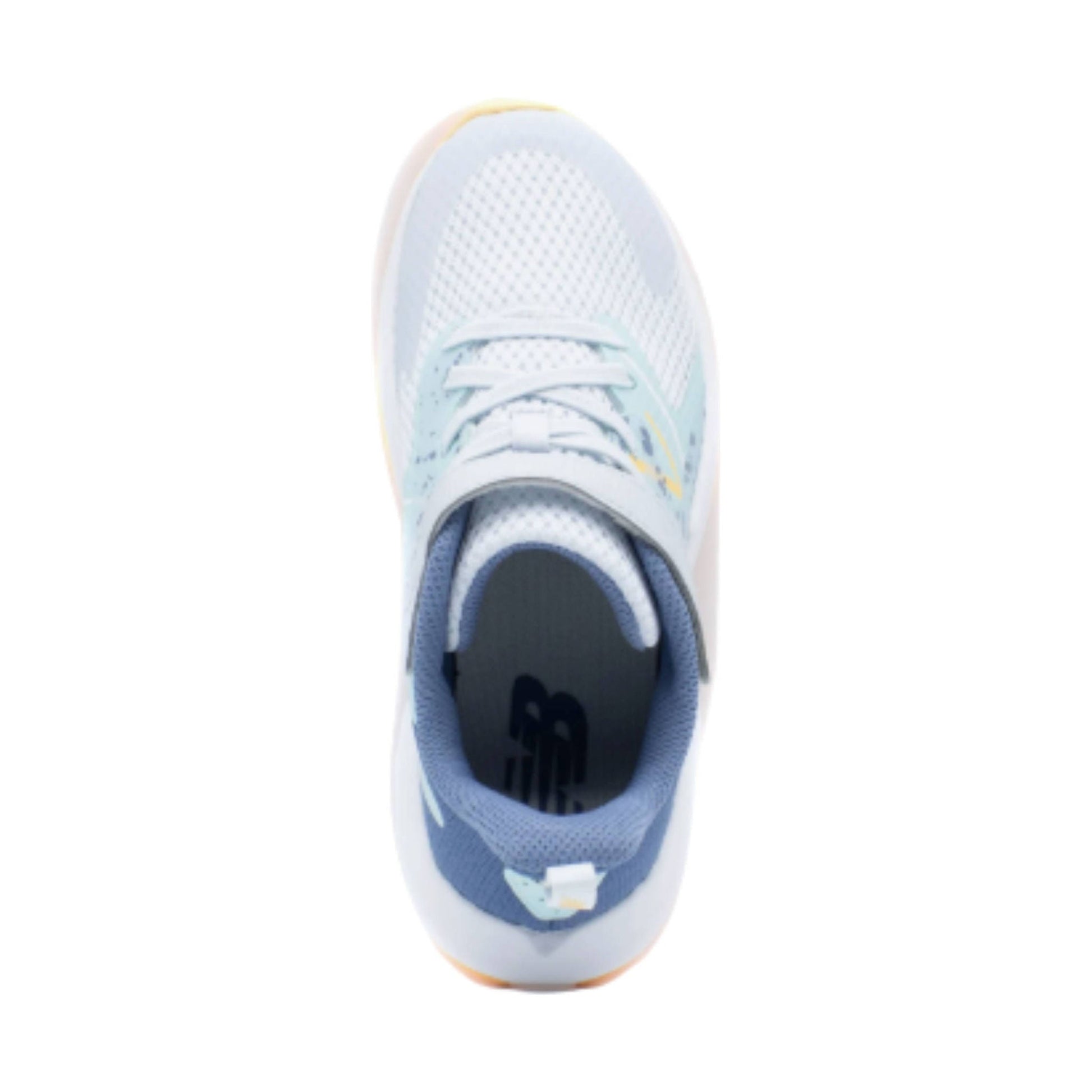 New Balance Kids' Rave Run v2 Bungee Lace with Top Strap Shoes - Ice Blue by Lenny's Shoe & Apparel