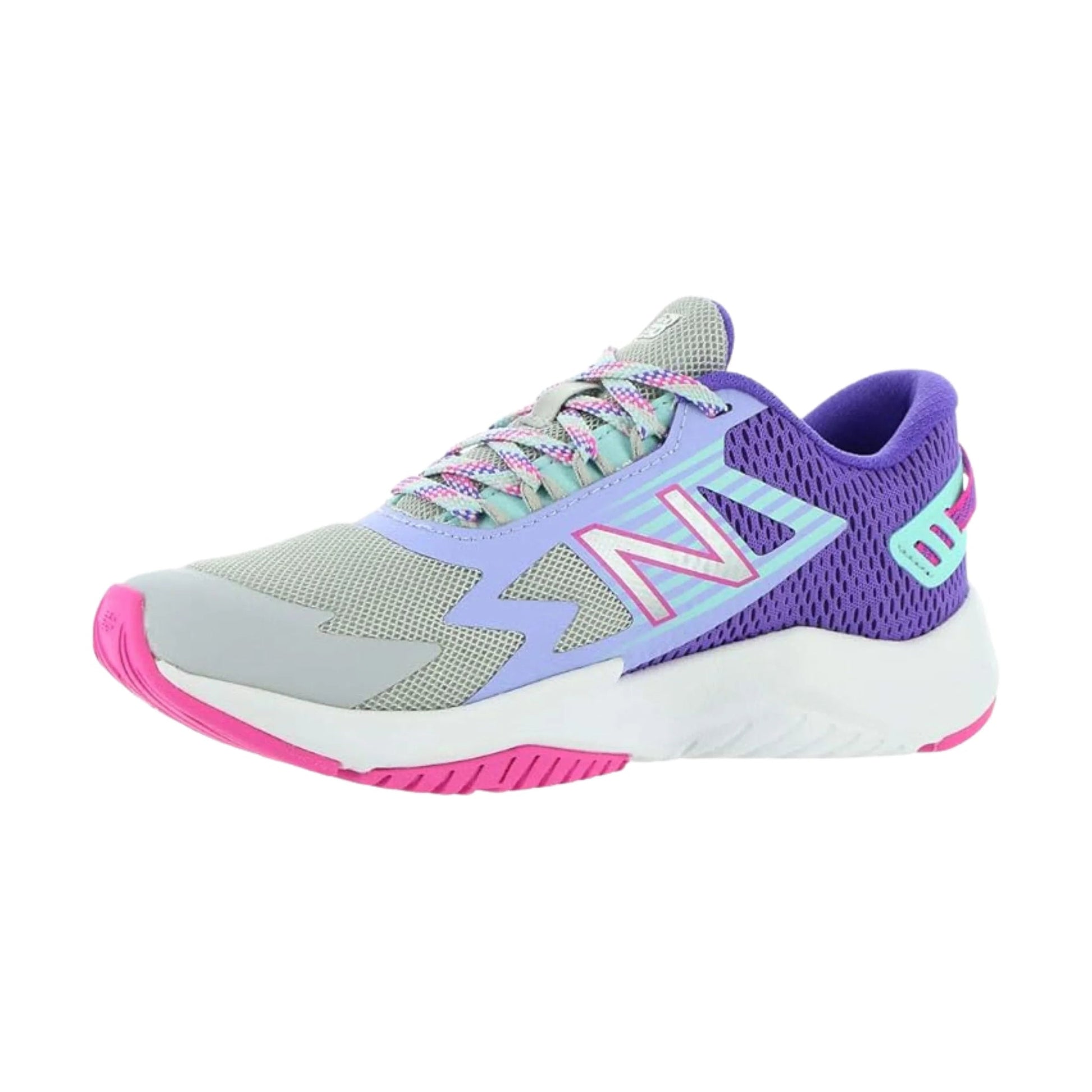 New Balance Kids' Ravv1 Shoe - Light Aluminum/Mirage Violet by Lenny's Shoe & Apparel