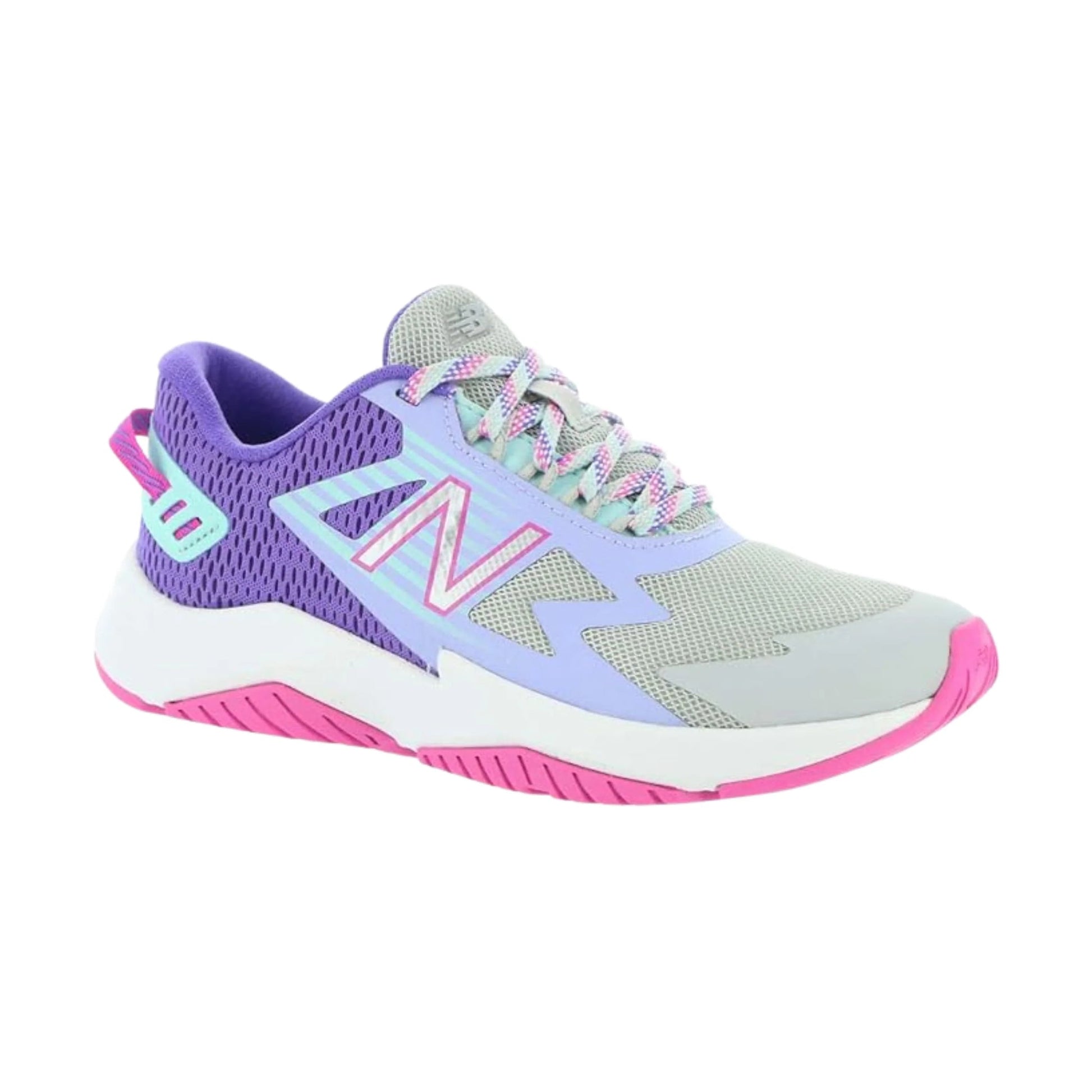 New Balance Kids' Ravv1 Shoe - Light Aluminum/Mirage Violet by Lenny's Shoe & Apparel