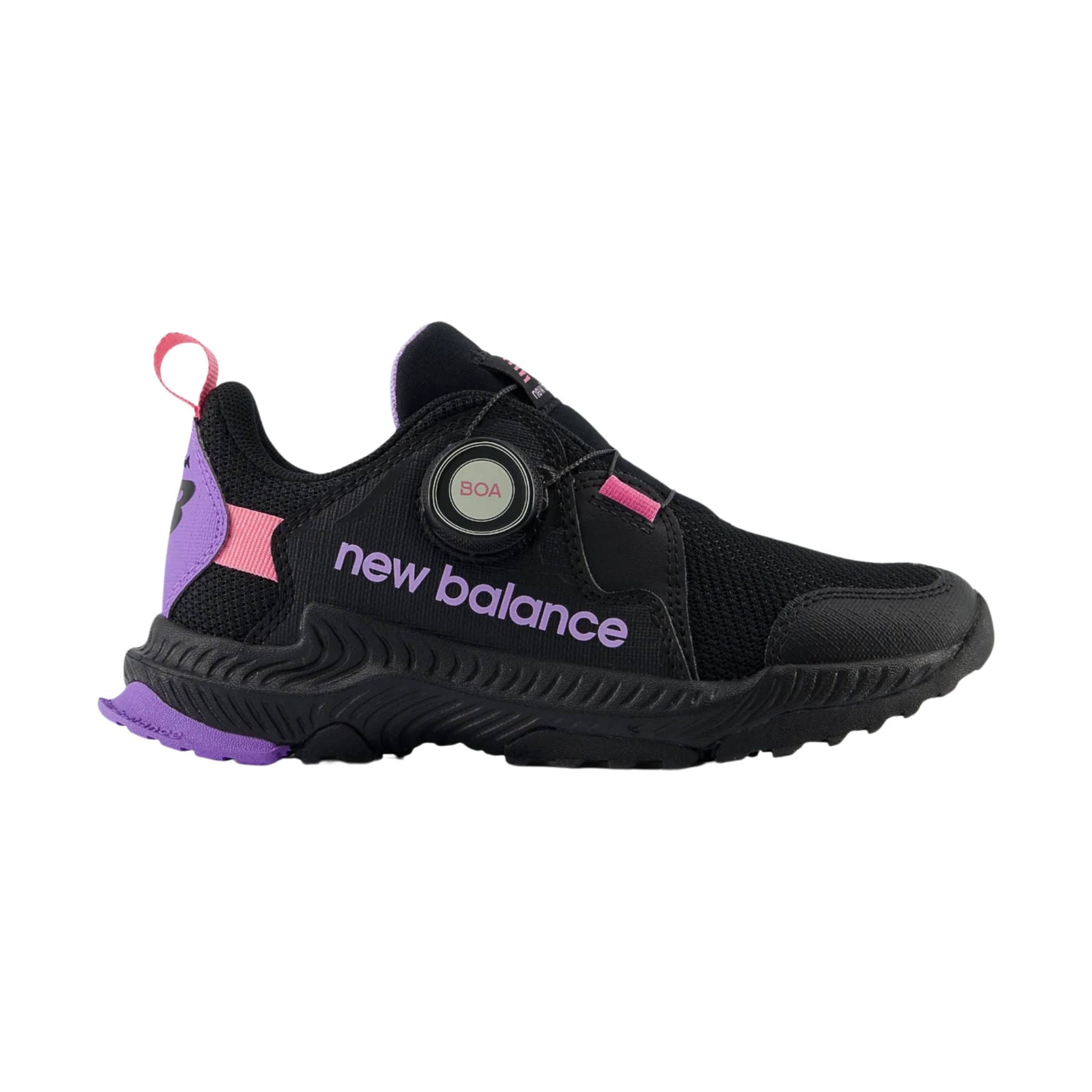 New Balance Kids' Trail Magic BOA Shoes - Black/Violet Crush/Pink by Lenny's Shoe & Apparel
