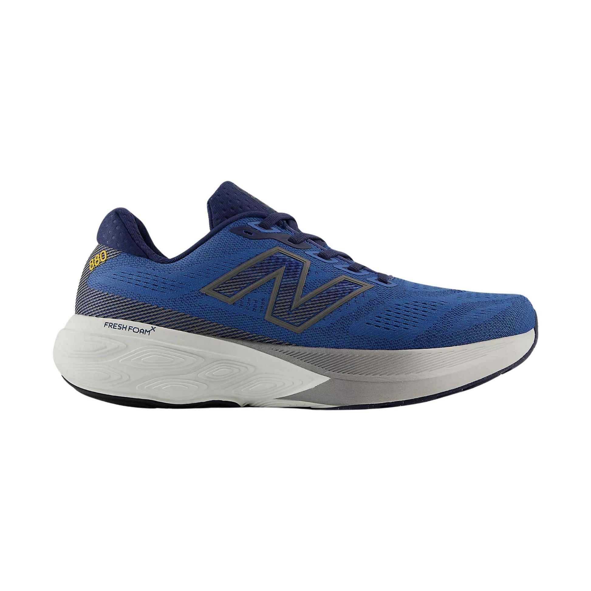 New Balance Men's Fresh Foam X 880v15 Running Shoes - Sea Stone With NB Navy and Marmalade by Lenny's Shoe & Apparel
