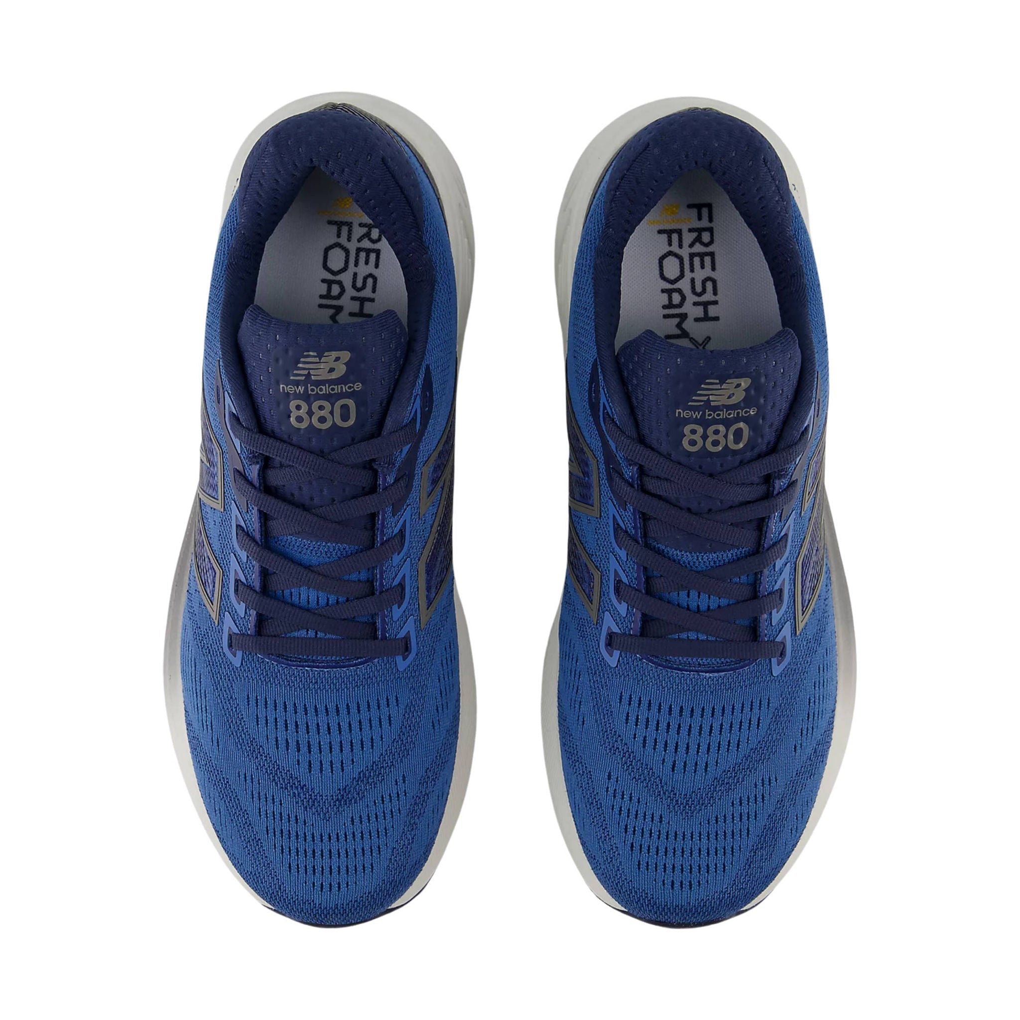 New Balance Men's Fresh Foam X 880v15 Running Shoes - Sea Stone With NB Navy and Marmalade by Lenny's Shoe & Apparel