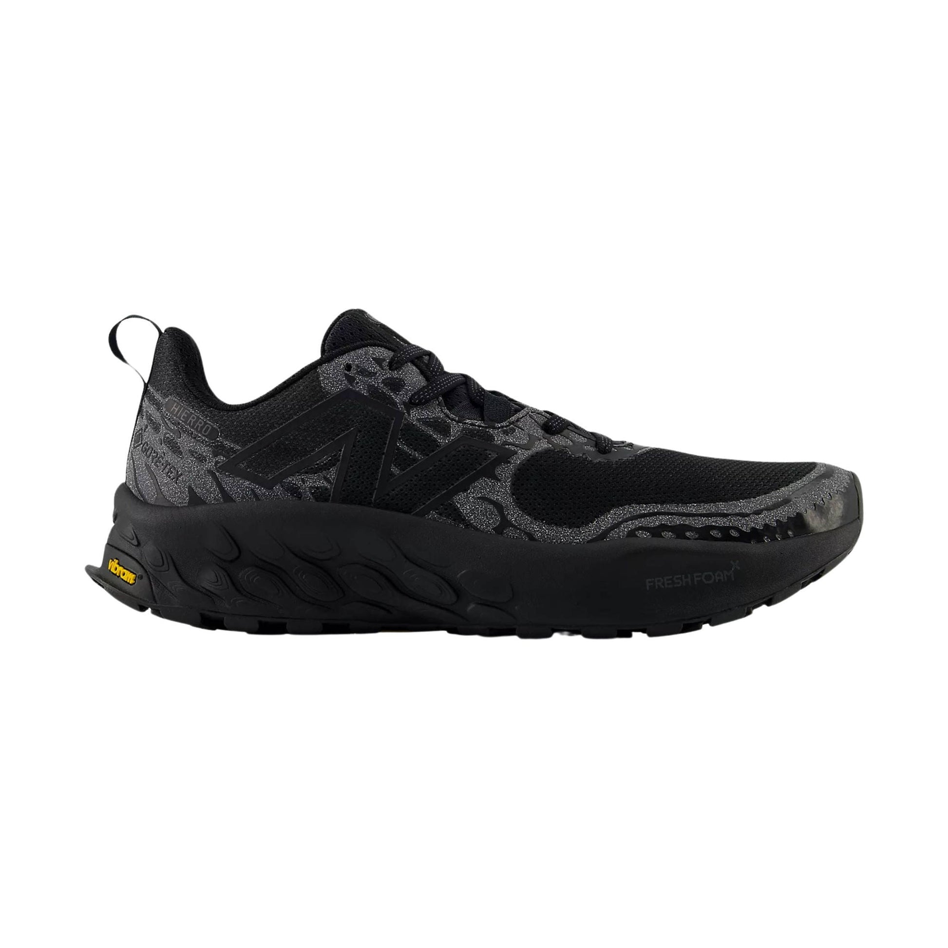 New Balance Men's Fresh Foam X Hierro V8 Gore Tex Hiking and Trail Shoes - Black by Lenny's Shoe & Apparel