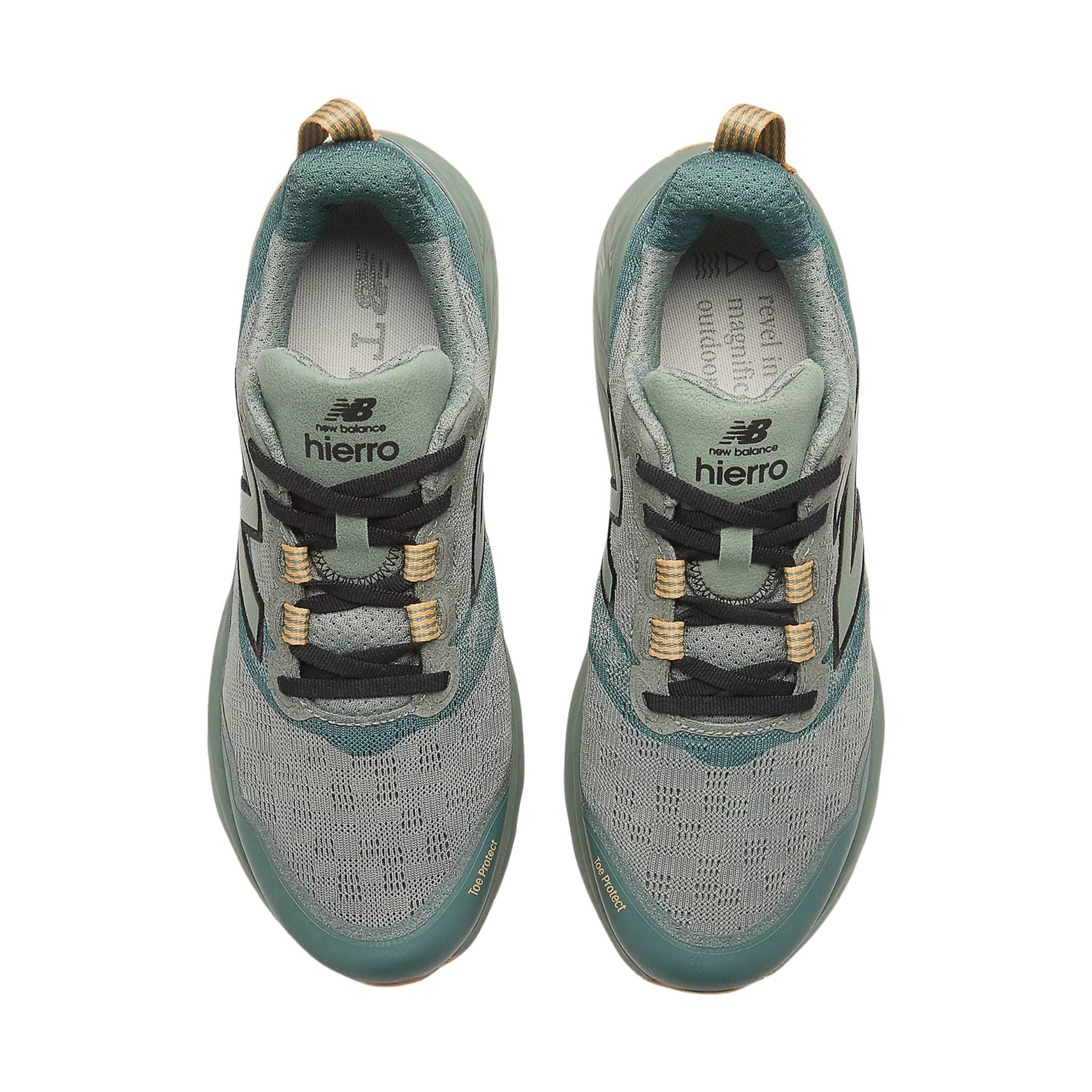 New Balance Men's Fresh Foam X Hierro v9 Trail Running Shoes - Dark Juniper with Black and Dried Apricot by Lenny's Shoe & Apparel