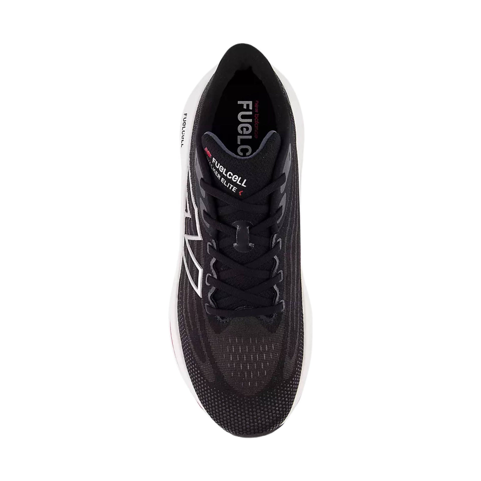 New Balance Men's FuelCell Walker Elite Shoes - Black with Team Red and Silver by Lenny's Shoe & Apparel