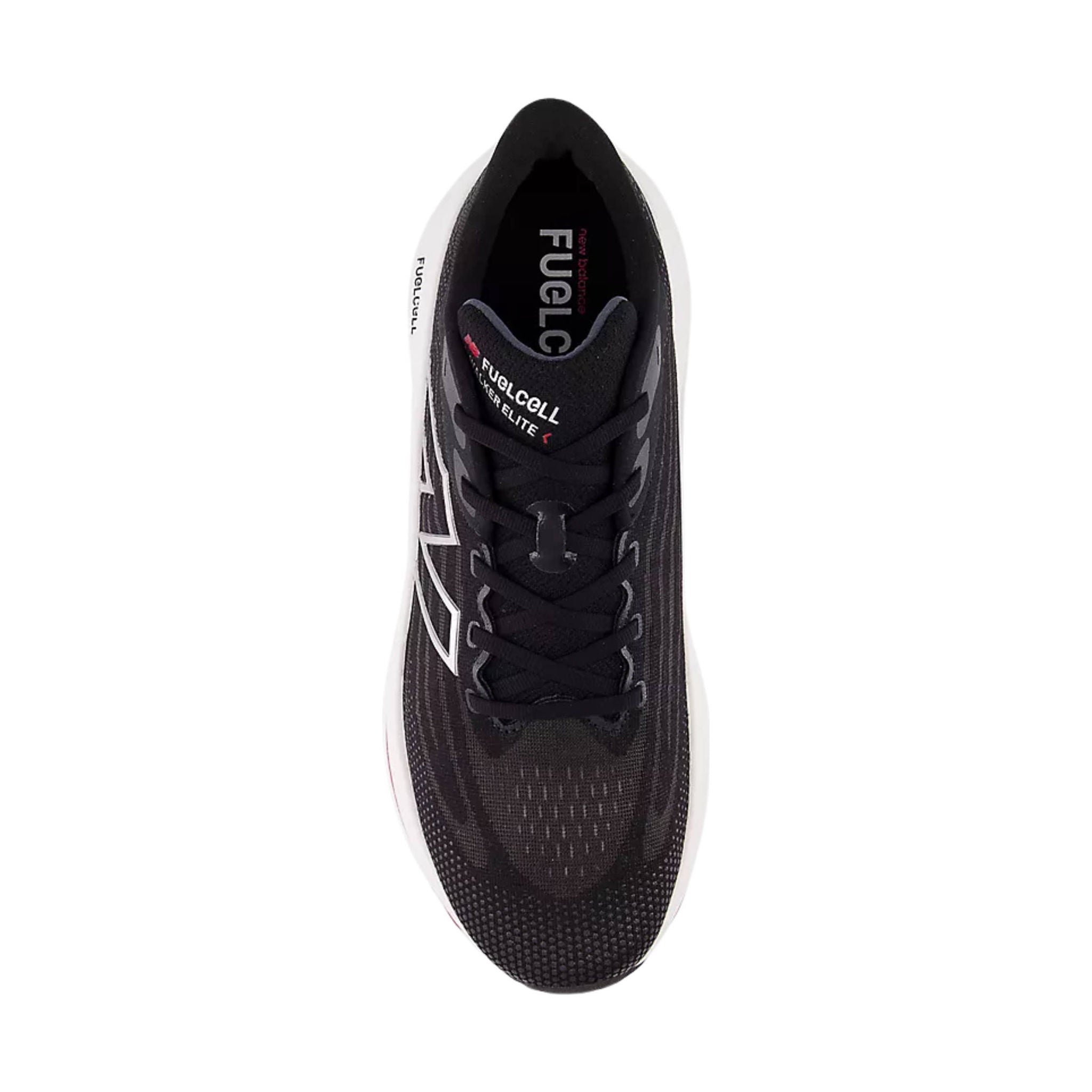 New Balance Men's FuelCell Walker Elite Shoes - Black with Team Red and Silver by Lenny's Shoe & Apparel