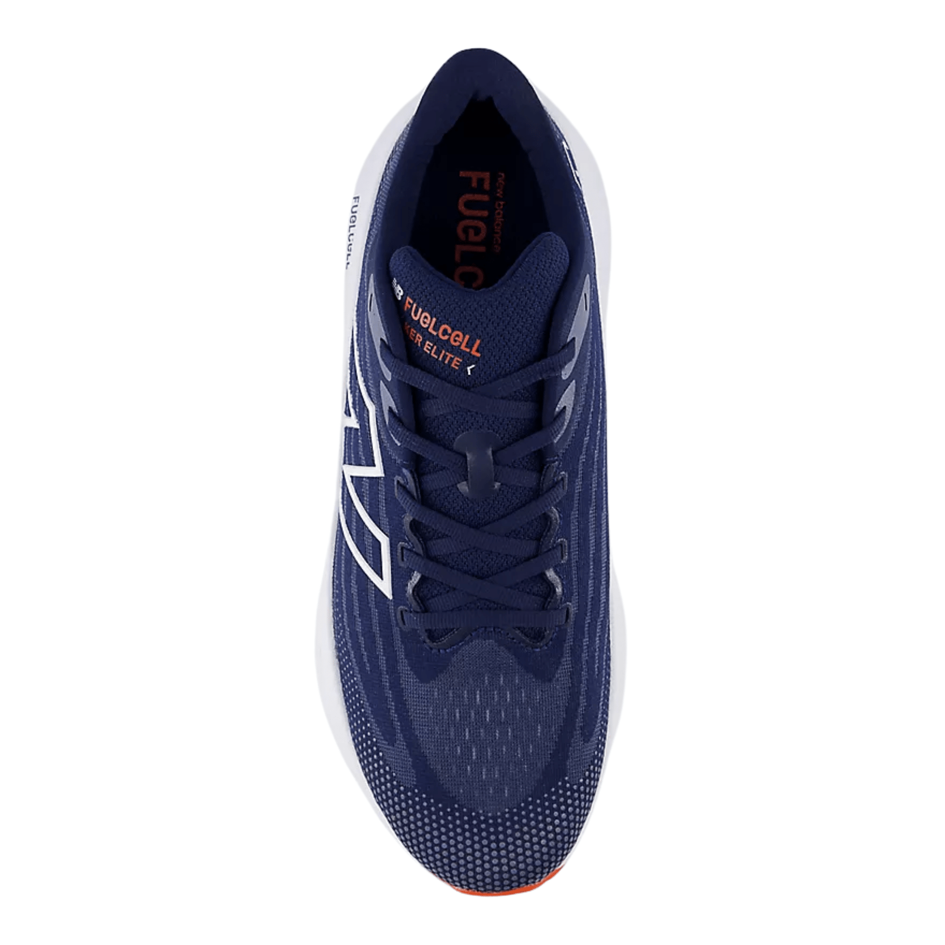 New Balance Men's FuelCell Walker Elite Shoes - NB Navy with White and Neo Flame by Lenny's Shoe & Apparel