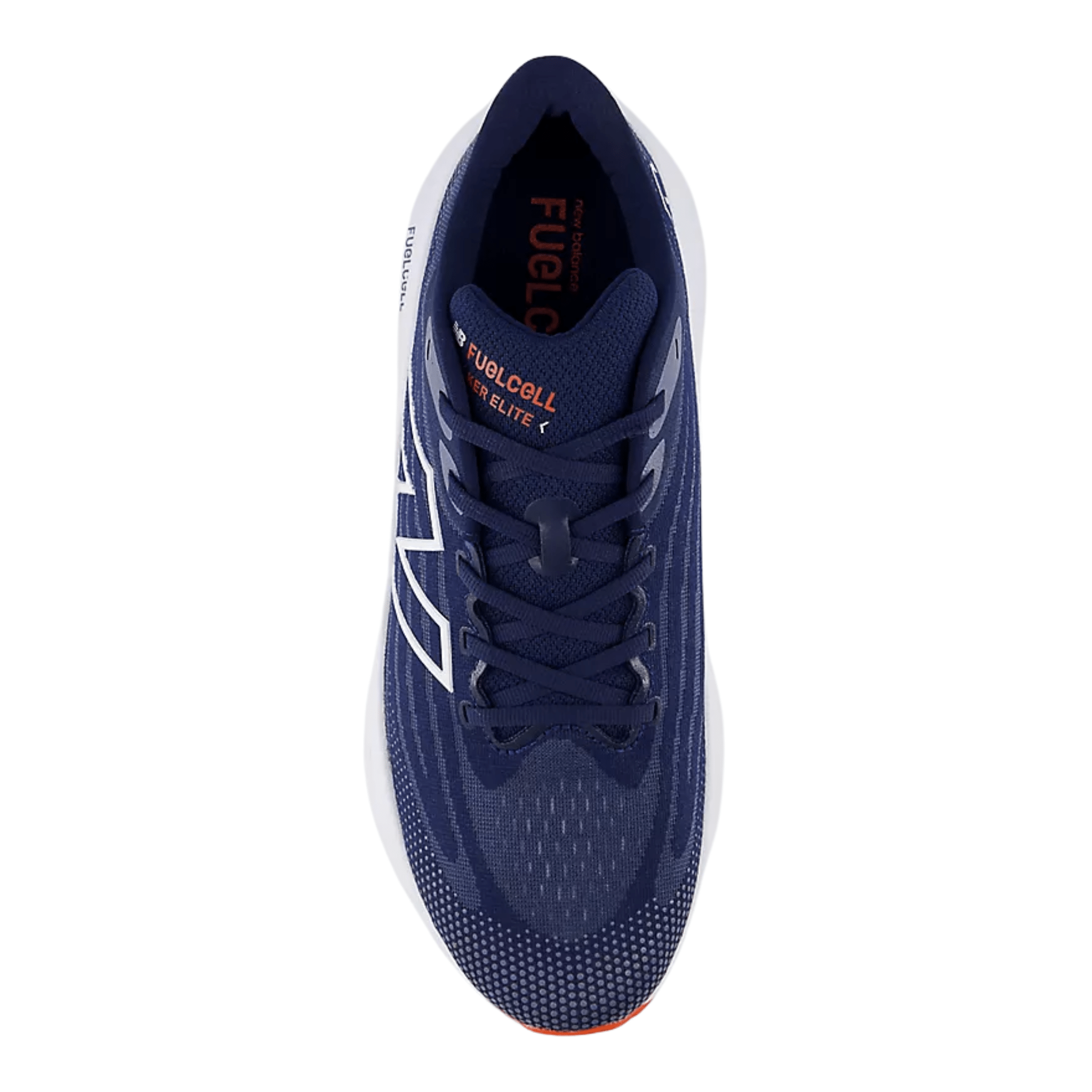 New Balance Men's FuelCell Walker Elite Shoes - NB Navy with White and Neo Flame by Lenny's Shoe & Apparel