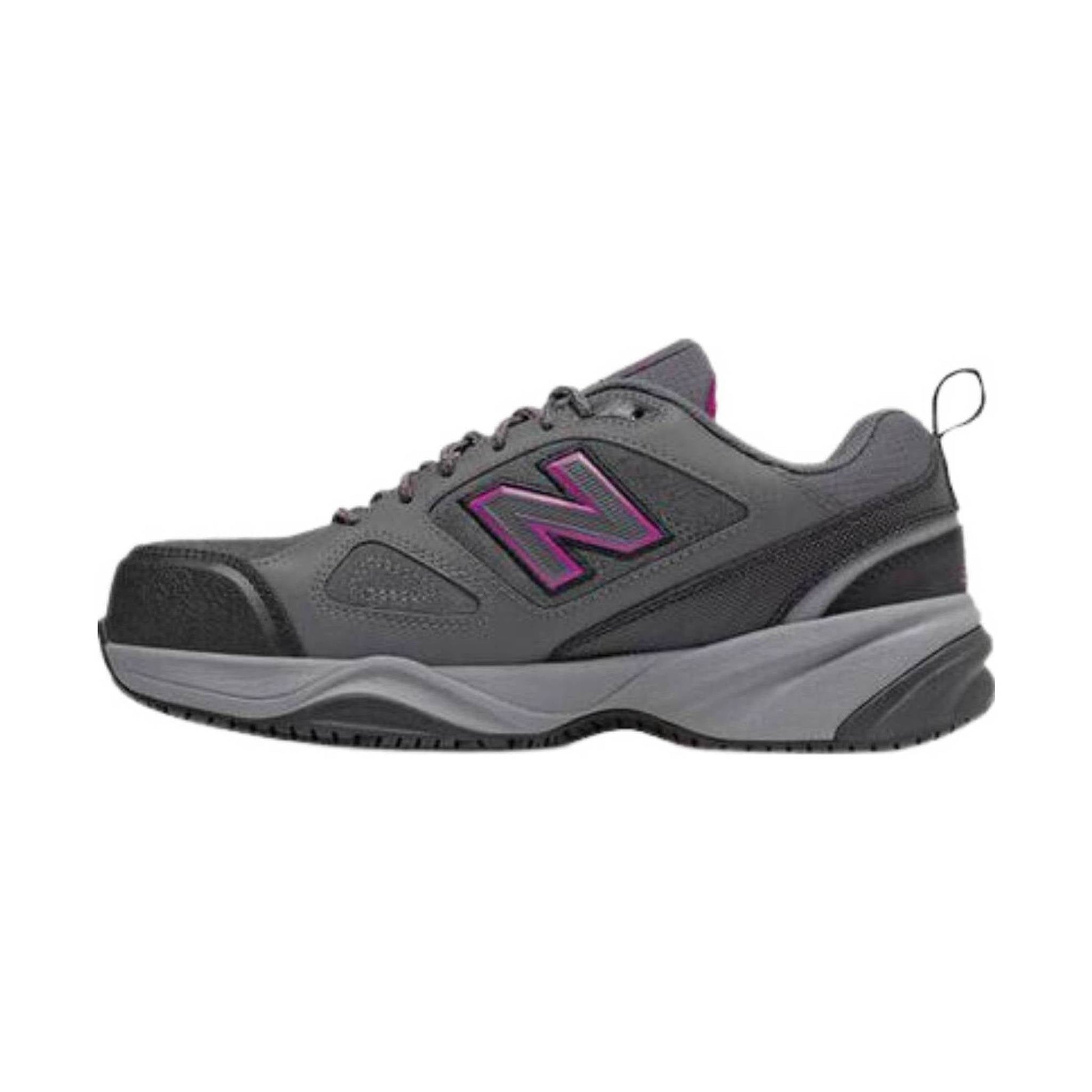 New Balance Women's 627V2 Steel Toe Work Shoe - Grey Suede by Lenny's Shoe & Apparel