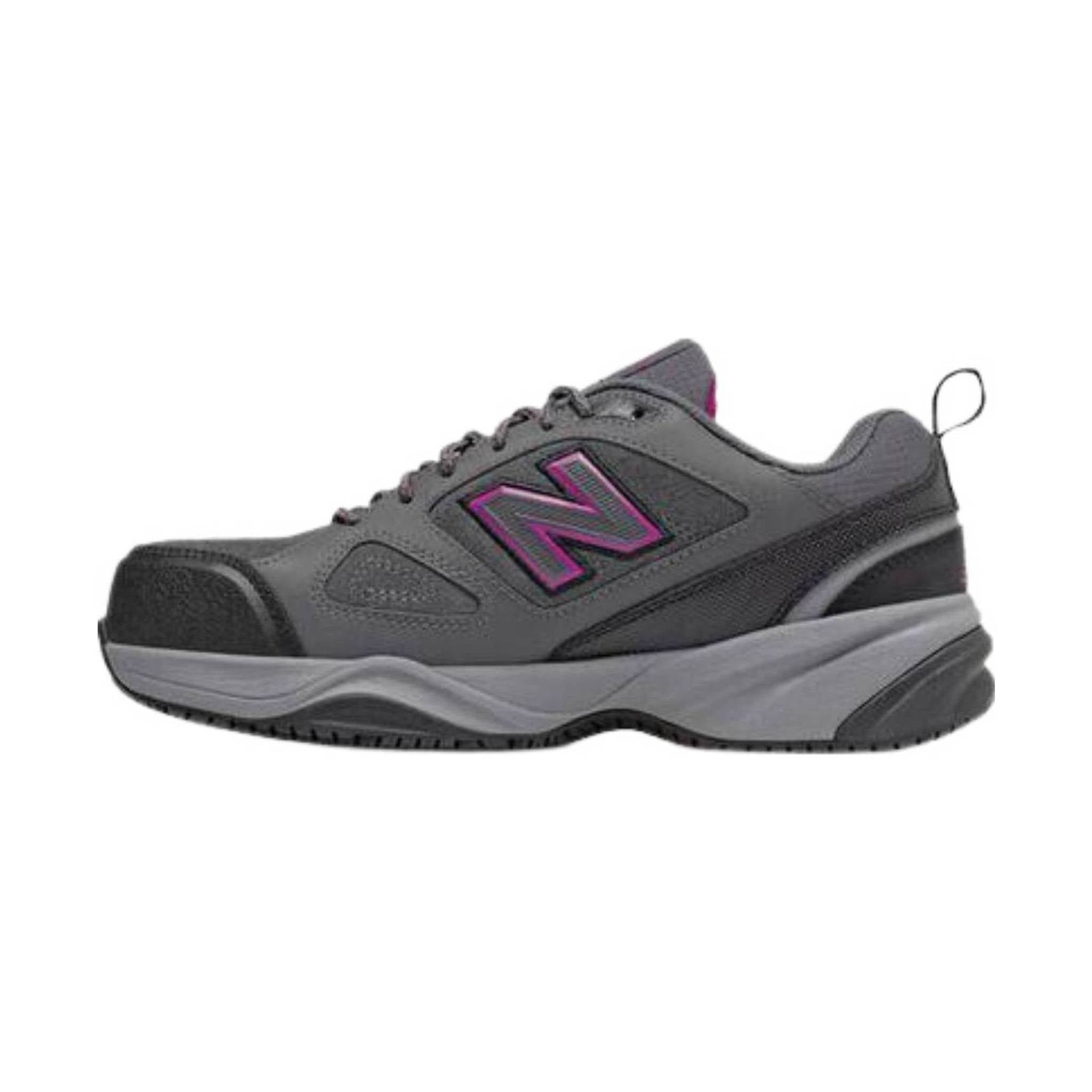 New Balance Women's 627V2 Steel Toe Work Shoe - Grey Suede by Lenny's Shoe & Apparel