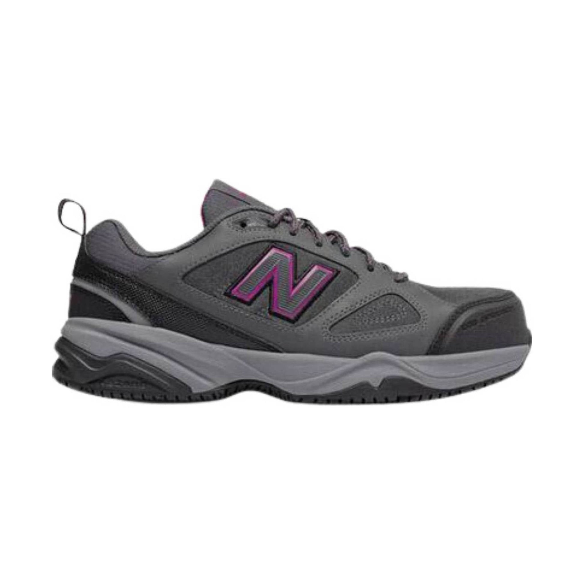 New Balance Women's 627V2 Steel Toe Work Shoe - Grey Suede by Lenny's Shoe & Apparel