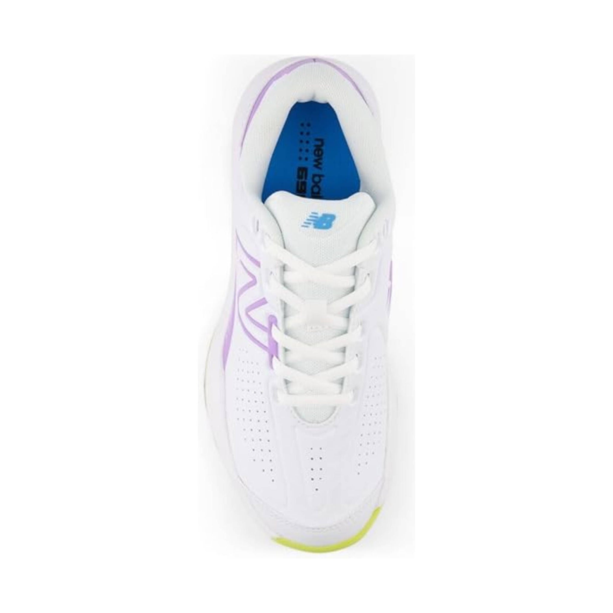 New Balance Women's 696v5 Court Tennis Shoes - White/Purple Fade by Lenny's Shoe & Apparel