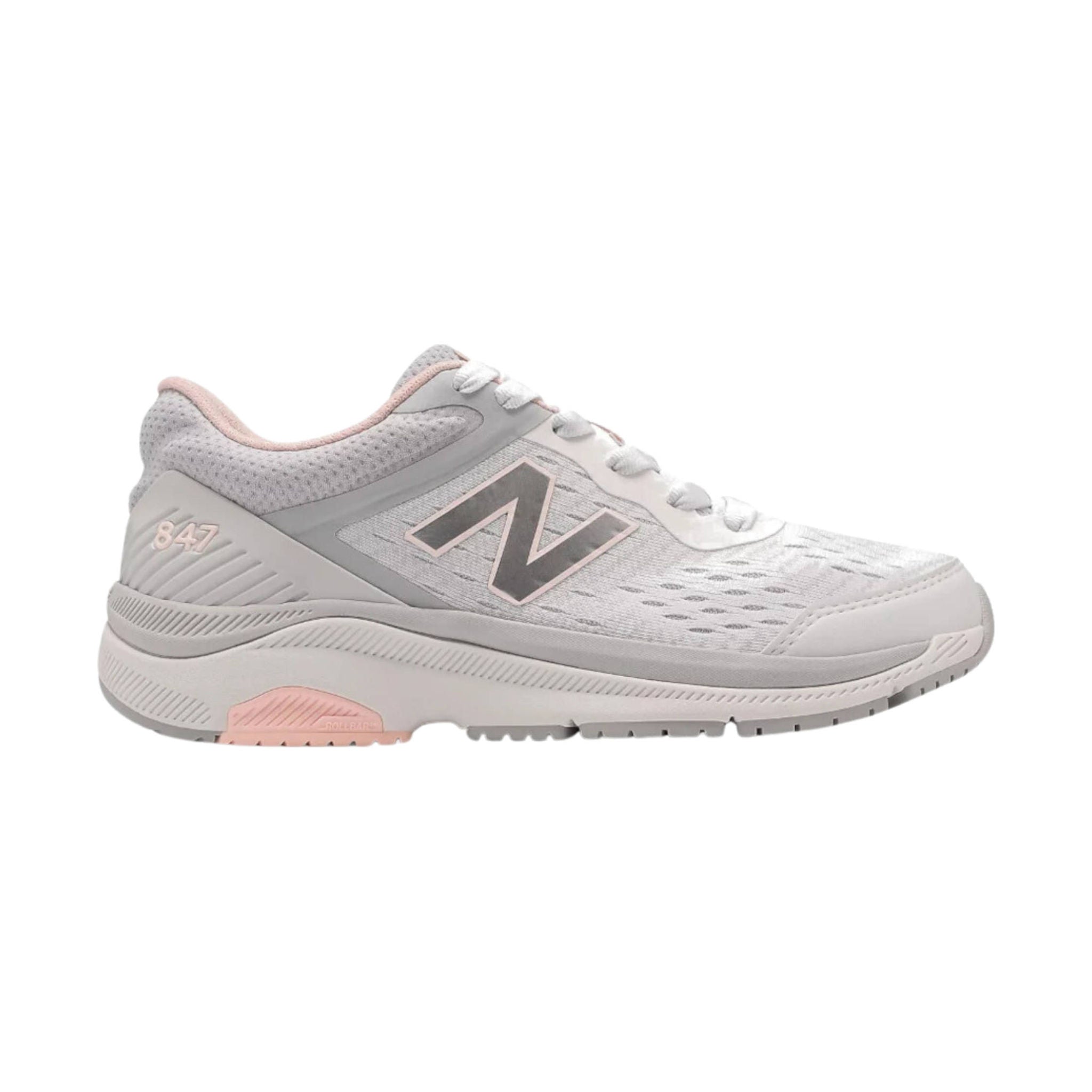 New Balance Women's 847v4 Walking Shoes - Grey/Pink by Lenny's Shoe & Apparel
