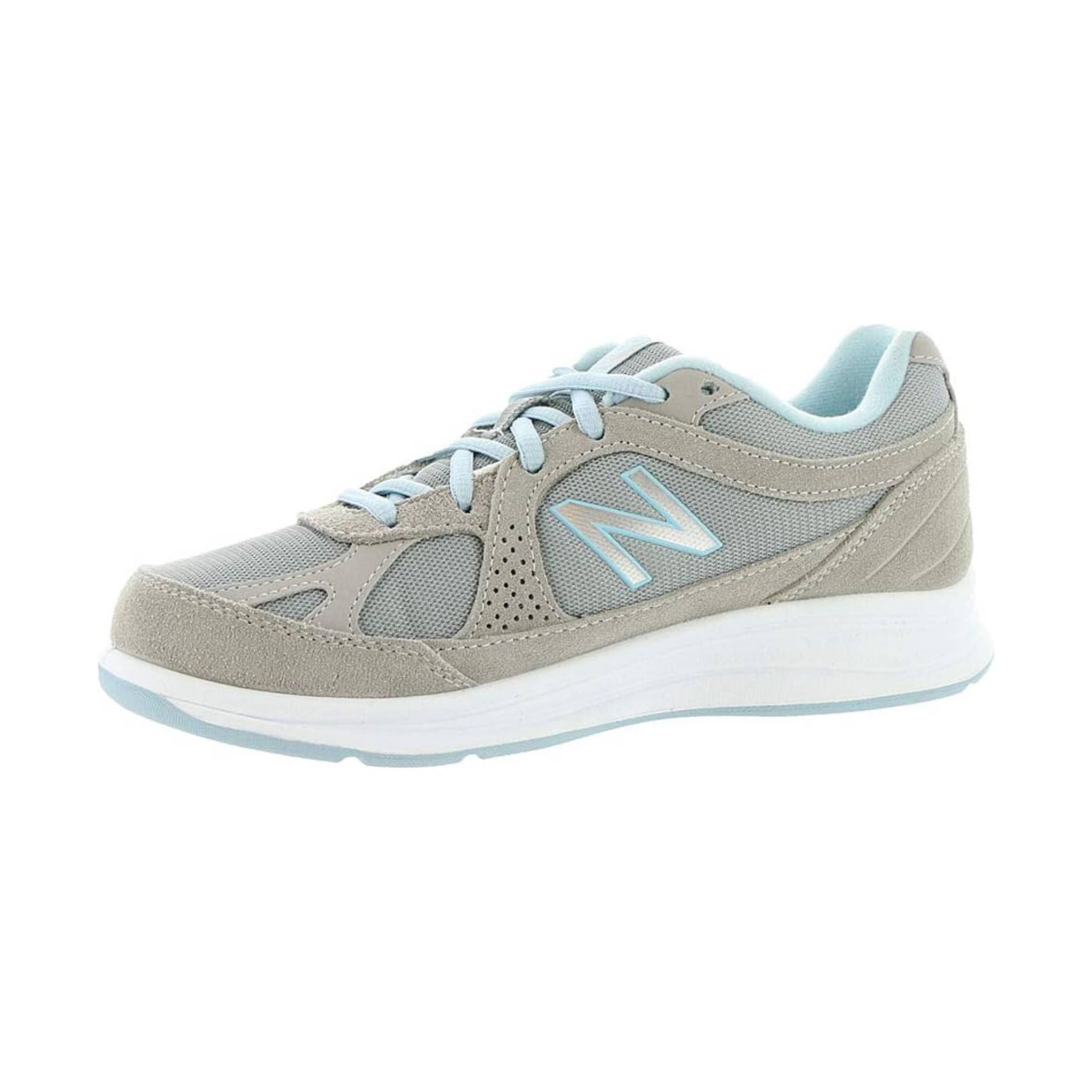 New Balance Women's 877V1 Walking Shoes - Silver/Blue by Lenny's Shoe & Apparel
