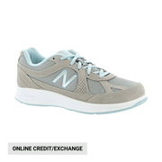 New Balance Women's 877V1 Walking Shoes - Silver/Blue by Lenny's Shoe & Apparel